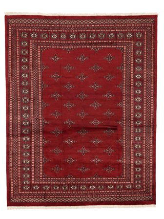 Pakistan Buchara 2Ply Teppich Orientalischer Dunkelrot/Schwarz (Wolle, Pakistan)