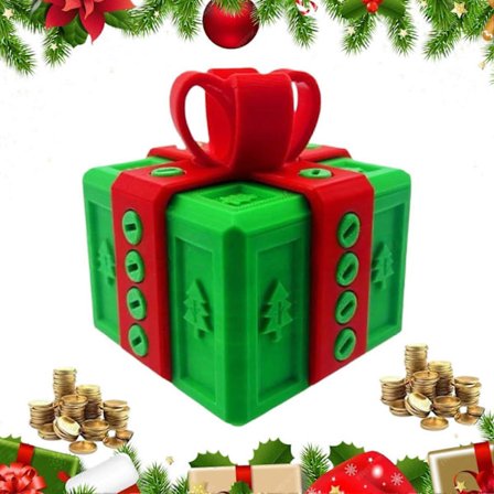 Sjov Spøgæske Dekorativ Kreativ Hylende Morsom 3D-Printet Pengekasse Børns Jule Skrue Gaveæske til Fødselsdage