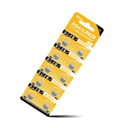 10/50 stk. AG4 LR626 Knapbatterier 1,55V Knapceller Langtidsholdbar Strøm Velegnet til Ure Kameraer & Legetøj Holdbar