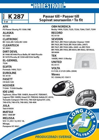 HANESTRÖM Vacuum cleaner bags K287