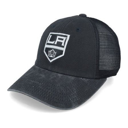 American Needle - NHL Svart trucker Keps - Los Angeles Kings Raglan Bones Black Trucker @ Hatstore