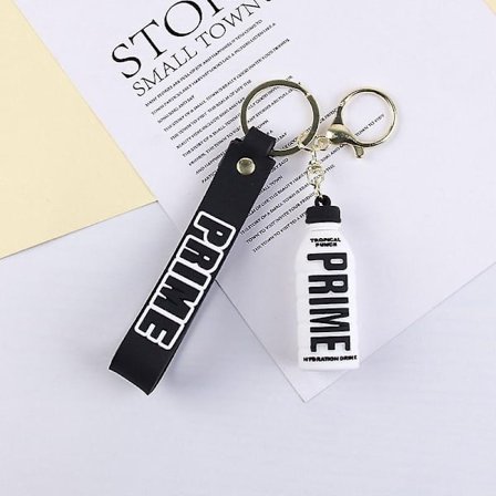 KSI Prime Bottle Nyckelring Metall Nyckelring Mode Bilnyckelringar Flickor Pojkar vit