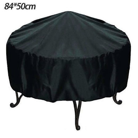 (84 x 50 cm) Ildstedbeskyttelse Tung Rund Vandtæt UV-Resistent Terrasse Udendørs Have