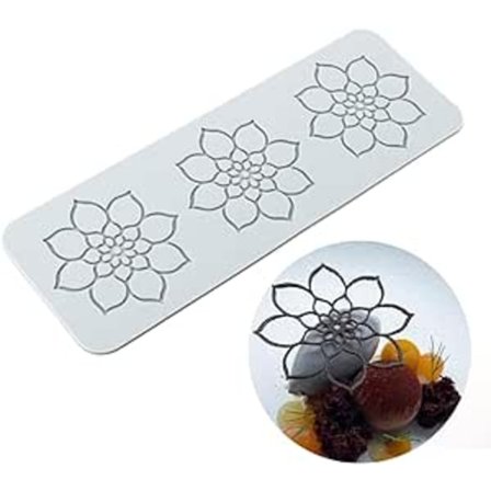 3 hullers Mandala, silikoneblonde måtte, spiselig sukkerhåndværkstryk