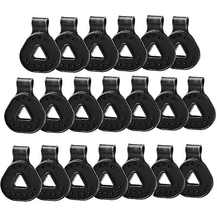 10 stk. Plast Skyggeklut Snøbeskyttelse Klemmer Runde Solskjermingsstoff Maljer Fuglenett Klemmer Svart-CE db