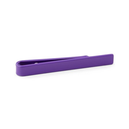 Purple Short Tie Bar for Men - Tie clips for skinny ties