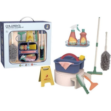 Leantoys rengöringssats 11 i 1: hink, mopp, fönsterrakel