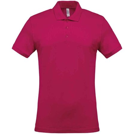 Kariban Herr Pique Poloshirt M Fuchsia