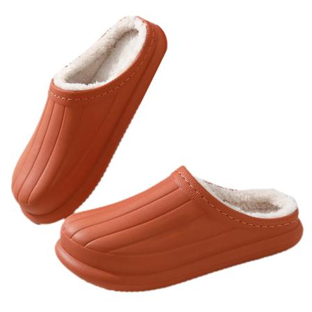 Unisex Mysig Plysch Vinter Varma Tofflor Vattentäta Husskor