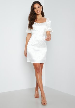 Bubbleroom Occasion Caisa Dress White Klær