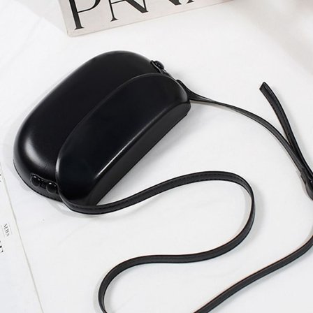 Kvinnor Crossbody Bag Flap Handväska SVART