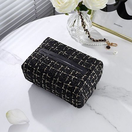 Bil Tissue Box Tissue Storage Case SVART