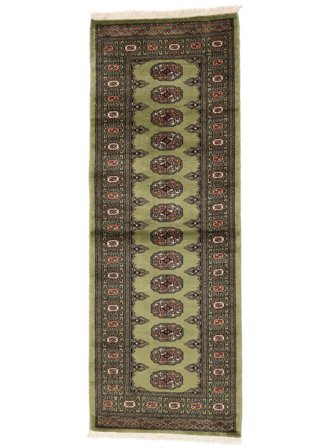 Pakistan Bokhara 2Ply Rug Oriental Runner Black/Brown (Wool, Pakistan)