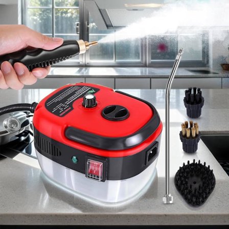 Håndholdt damprenser for møbler Damprenser 2500W Høytrykksdamprenser Multifunksjonell bærbar damprenser for hjemmebruk, 6 gir A