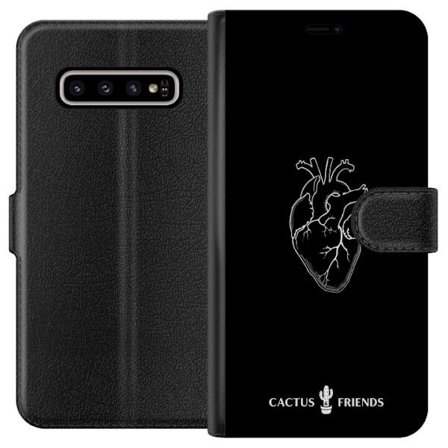 Yhteensopiva Lompakkokotelo Samsung Samsung Galaxy S10+ Kaktus ja Ystävät - Keskiaikaan Anatomia Sydän