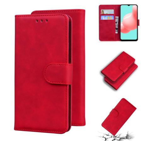 Samsung Galaxy A32 5g - Solid Plånboksfodral - Röd Red Röd