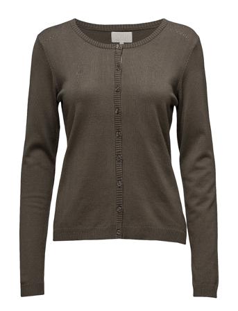 New Laura Cardigan Strikket Trøje Cardigan Grøn Minus