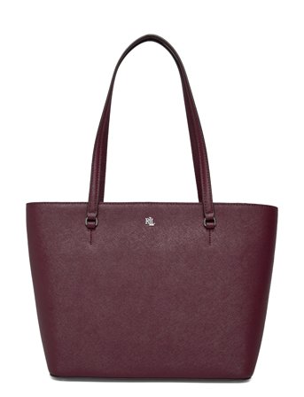 Lauren Ralph Lauren | Crosshatch Leather Medium Karly Tote | ONE SIZE