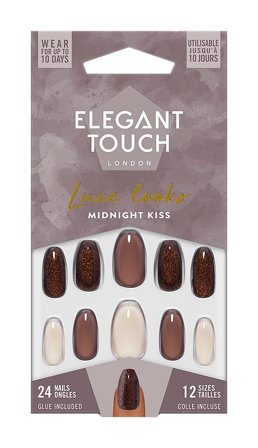 Elegant Touch Luxes Looks Nails Midnight Kiss, Makeup, Kunstige Negle Og Tilbehør, Kunstige Negle