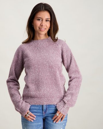 Creamie Pullover Knit Glitter Rose Pulls Fille - Kids Brand Store