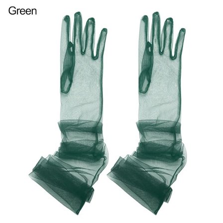 1 par tyllhansker bryllupsbryllupshansker GRØNN Green_YF