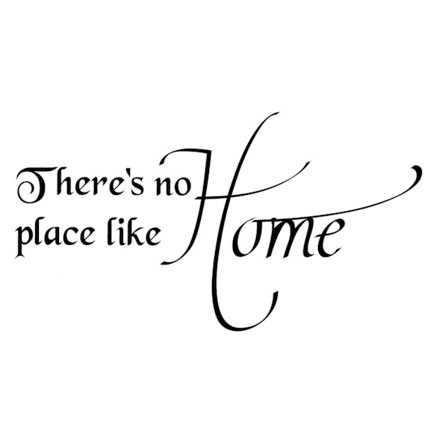 There's no place like Home Väggdekor Dekor Väggord Vinyl
