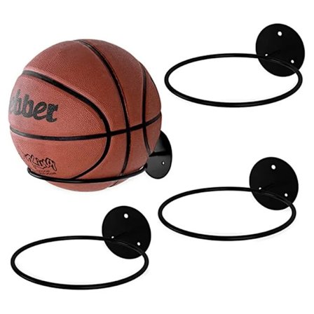 Jern Basketball Fodbold Volleyball Opbevaring Rack Husstand Væg monteret Kugle Rack Væg Opbevaring Rack