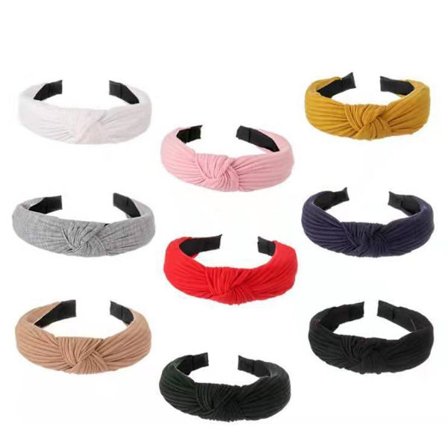 Solmitut hiuspanta, helmihiuspanta, leveä solmu, turbaanihiuspannat KLB