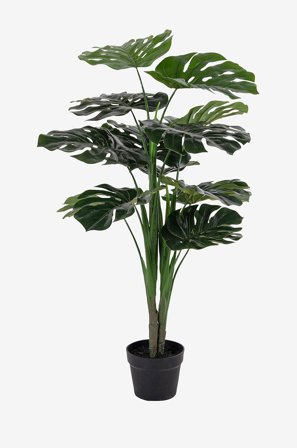 House Nordic - Krukväxt Monstera, konstgjord, H90 cm - Grön - Konstgjorda växter & plastblommor - Från Homeroom