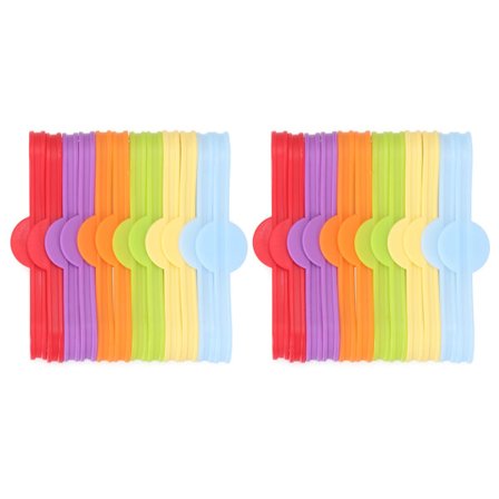 6x Silikonvinmärken Glasvinkoppla Flaska Strip Tag Märken Cocktailglas 24 ST