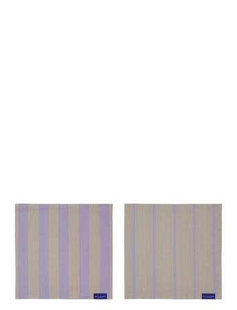 Stripes Dish Cloth, 2-Pack Home Kitchen Wash & Clean Dishes Cloths & Dishbrush Beige Mette Ditmer