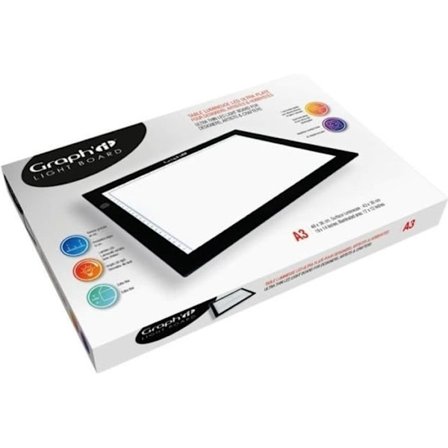 Lysende tavle A3 - Graph'it - Graph It Light Board - ultra-tynd LED - 30X43 cm - Blandet