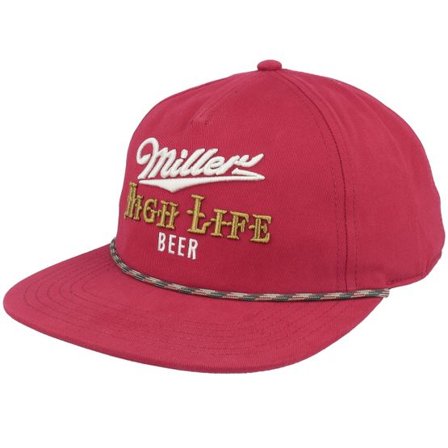 American Needle - Röd snapback Keps - Miller High Life Coachella Red Snapback @ Hatstore