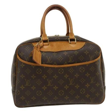 Louis Vuitton Vintage, Pre-owned bag Deauville Bruin, Dames, Maat:ONE Size,leer