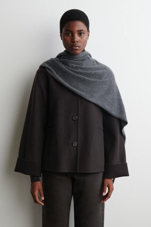 COS Men's Cashmere Scarf in Grey