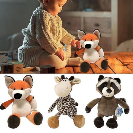 25 cm/9,8 tum mjukisdjur leksaker Söta djur plysch rävar Giraff tvättbjörn Kram Kudde Plyschleksaker till jul Födelsedagspresenter 4