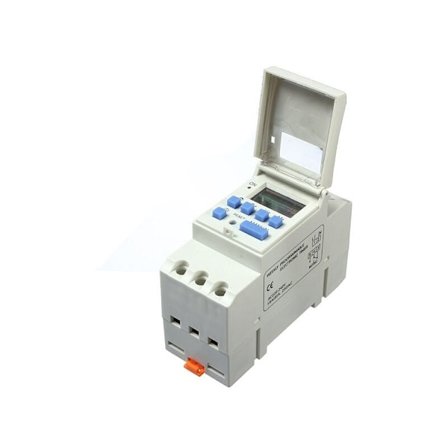 Digital programmerbar LCD-timer 220V-240V AC 16A tidsrelækontakt DIN-skinneinstallation