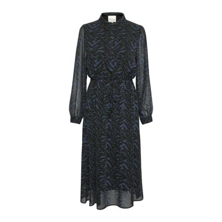 My Essential Wardrobe Midi Kjole Blå, Dame