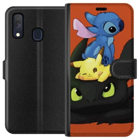 Samsung Galaxy A40 Tegnebogsetui Lilo og Stitch