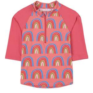 Hatley Geranium Pink Lucky Rainbows Rashguard 8 Years - Swimwear and coverups - 8 years - Pink - Mädchen