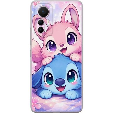 Kompatibel Mobilcover til Xiaomi Xiaomi 12 Lite Sød kawaii illustration med pink og blå fantasidyr, store øjne og bløde farver perfekt til børnev