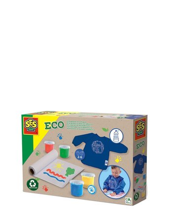 SES Creative Fingerpaint Set With Apron - Multi/patterned - ONE SIZE