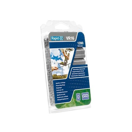 Rapid Vr22 Hog Rings Förpackning med 215 Flerfärgade