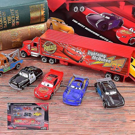 7 stk Lightning McQueen Jackson Storm Mack Onkel Truck Diecast Metallbilmodell