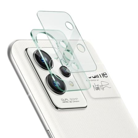 IMAK Realme GT2 Pro kameralinsskydd i härdat glas + linsskydd i akryl Transparent