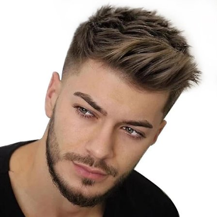 Stilig kort, rett parykk for menn - Daglig full parykk for menn (YJD)