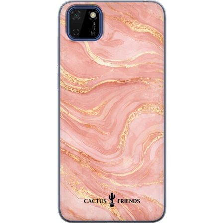 Yhteensopiva Puhelinkuori Huawei Huawei Y5p Cactus and Friends – RoseGoldFlow