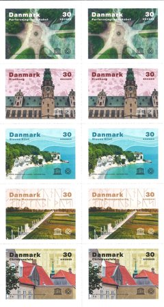 Danmark 2020 - Unesco Verdensarv - Postfrisk 10-ark