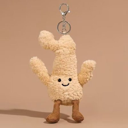 Frugt Party Dukker Jellycat Plys Legetøjsdukker Børnefødselsdag Julegaver - Ingefær vedhæng 20cm