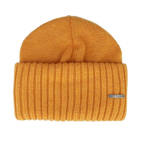 Stetson - Amarelo cuff Beanie - Beanie Merino Yellow Cuff @ Hatstore